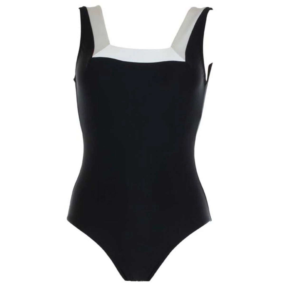 Maillot De Bain Une Pièce Encolure Carré Janine Robin JAVA Noir Java – Image 2