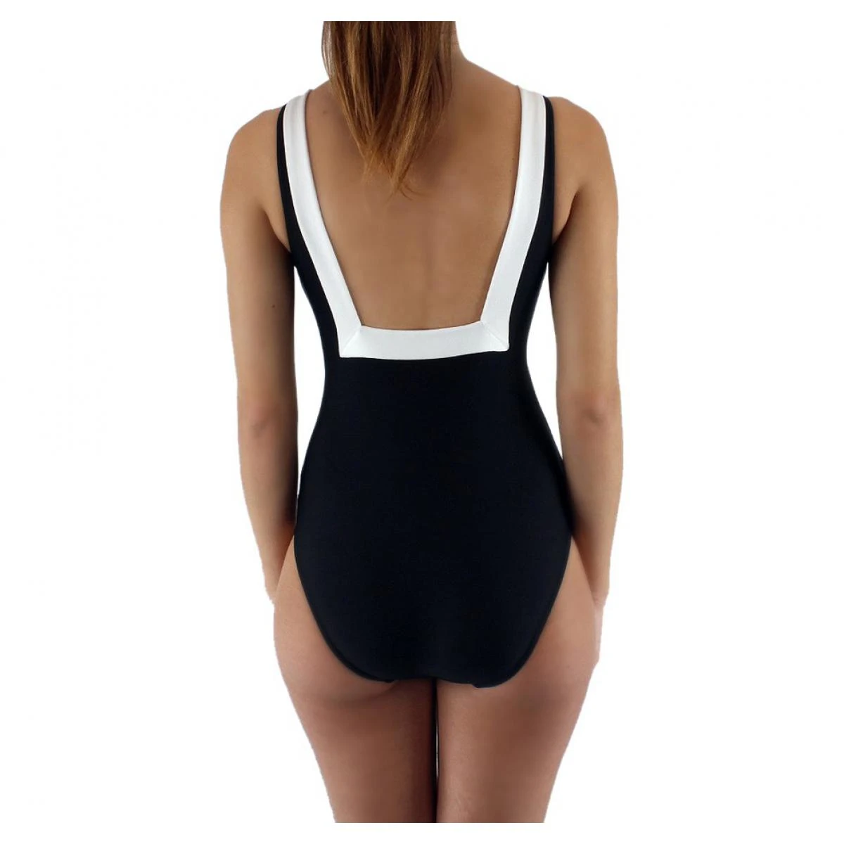 Maillot De Bain Une Pièce Encolure Carré Janine Robin JAVA Noir Java – Image 3