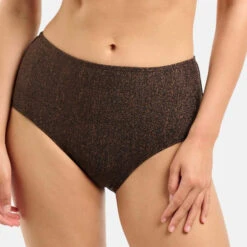 Bas De Bain Taille Haute Noir Sans Complexe Bain Reflet Reflet