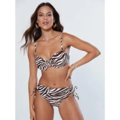 Bas De Bikini Haut Avec Lacets Sur Les Côtés