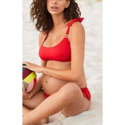 Bikini De Grossesse Coques Rouge Cache-Cœur Maillot De Bain Porto Vecchio PORTO VECCHIO