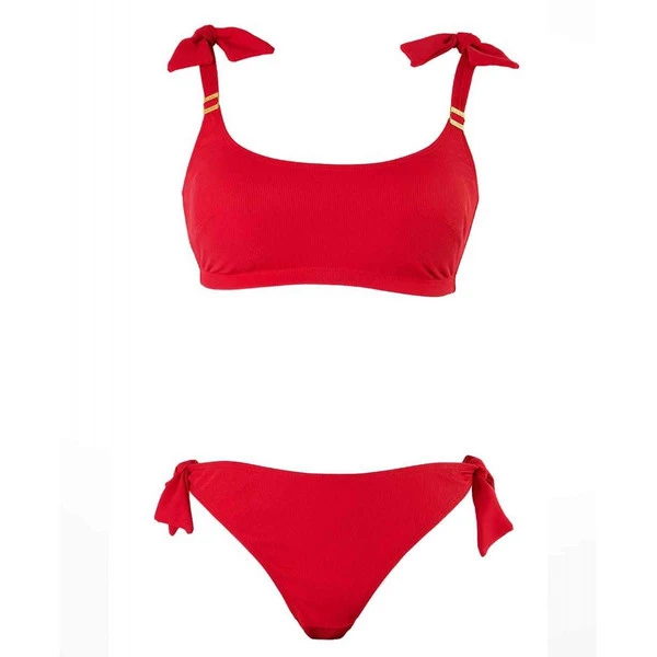 Bikini De Grossesse Coques Rouge Cache-Cœur Maillot De Bain Porto Vecchio PORTO VECCHIO – Image 2