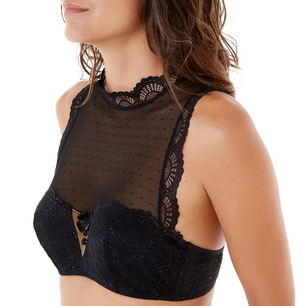 Bralette Noir/or Golden Eye POMM'POIRE-noir