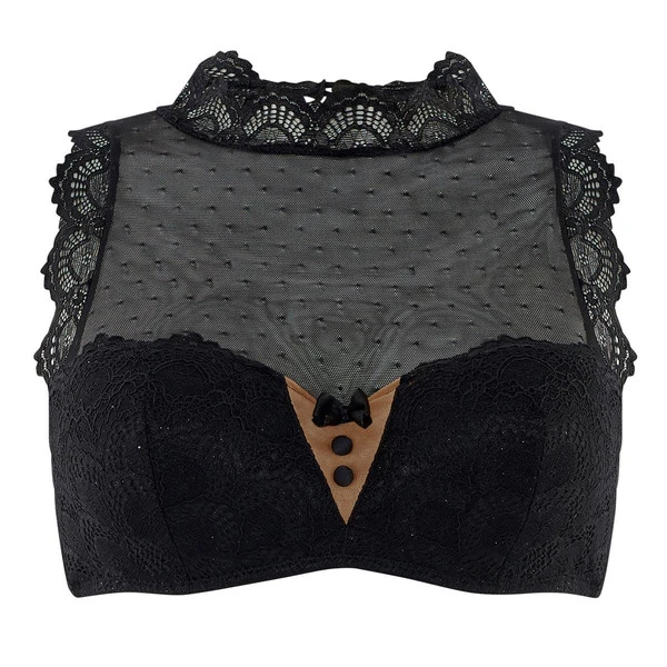 Bralette Noir/or Golden Eye POMM'POIRE-noir – Image 2