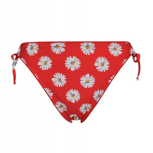 Culotte De Bain Classique Brigitte Bardot Floral Rouge FLORAL
