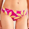 Culotte De Bain Rose Aubade Maillots DANSE DE FEUILLES Hawaien Rose Danse De Feuilles