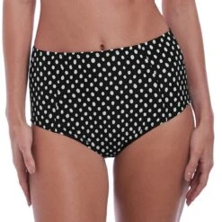 Culotte De Bain Taille Haute Fantasie SANTA MONICA Noire Santa Monica