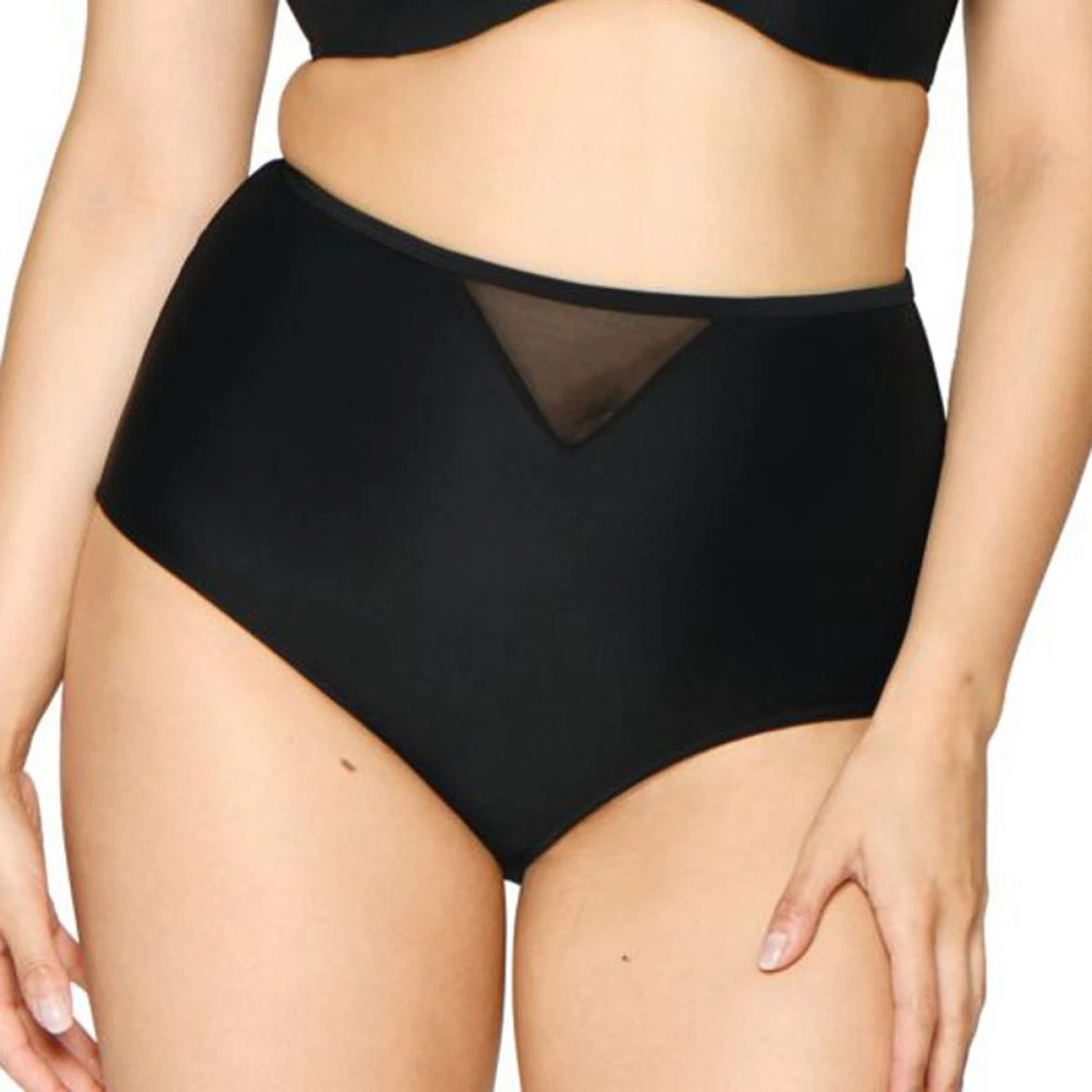 Culotte De Bain Taille Haute Curvy Kate Maillot SHEER CLASS Black Sheer Class