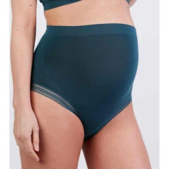 Cache Coeur Culotte De Grossesse Maxi Verte Cache-Cœur Lingerie Milk MILK