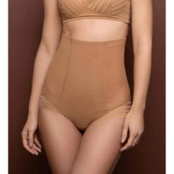 Culotte Taille Haute Gainante Marron Bye Bra Powermesh Shapewear POWERMESH SHAPEWEAR