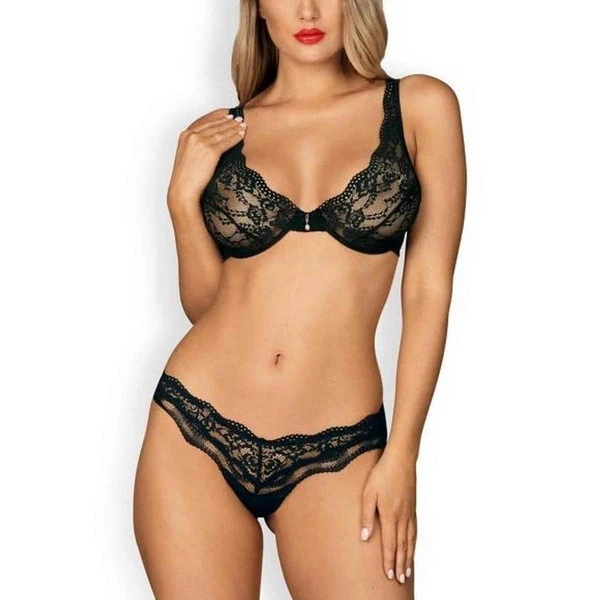 Obsessive Ensemble 2 Pièces - Soutien-gorge Plongeant Et String Luvae – Image 2