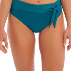 Bas De Maillot De Bain Taille Haute Fantasie Bain OTTAWA Bleu Canard OTTAWA