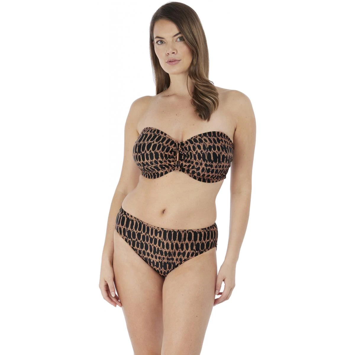 Haut De Maillot De Bain Bandeau Armatures Fantasie Bain KOTU Marron KOTU – Image 6