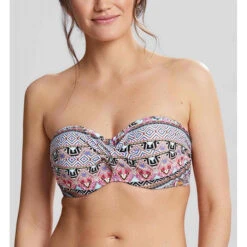 Haut De Maillot De Bain Bandeau Armatures Multicolore - Panache Maillot Eclectic Boho Electic Boho