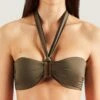 Haut De Maillot De Bain Bandeau Sans Armatures Aubade Maillots DOUCEUR DE REVE Kaki Douceur De Rêve