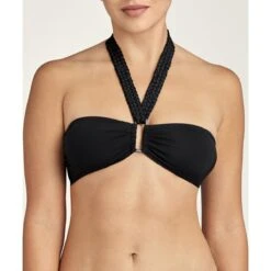 Haut De Maillot De Bain Bandeau Sans Armatures Aubade Maillots LA PLAGE ENSOLEILLEE - Noir LA PLAGE ENSOLEILLEE