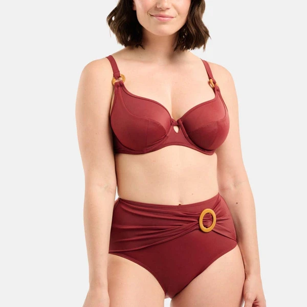 Haut De Maillot De Bain Classique Armatures Sans Complexe Bain Elevated Basics Rouge Elevated Basics – Image 4