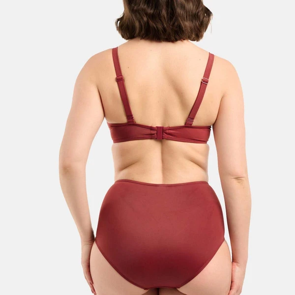 Haut De Maillot De Bain Classique Armatures Sans Complexe Bain Elevated Basics Rouge Elevated Basics – Image 5