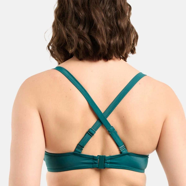 Haut De Maillot De Bain Classique Armatures - Vert Sans Complexe Bain Elevated Basics – Image 3