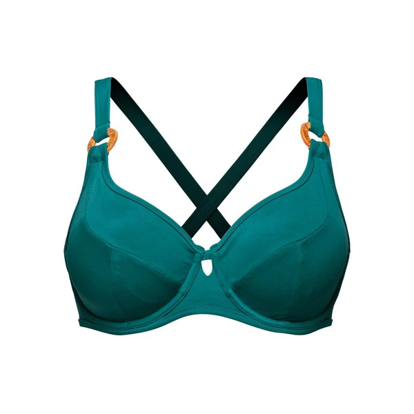 Haut De Maillot De Bain Classique Armatures - Vert Sans Complexe Bain Elevated Basics – Image 2