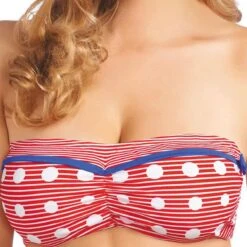 Haut De Maillot De Bain Freya HELLO SAILOR Rouge Bandeau Hello Sailor