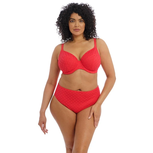 Haut De Maillot De Bain Plongeant Sans Armature Elomi Bain BAZARUTO Rouge – Image 3
