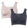Lot De 2 Brassières Sans Armatures Gainantes Vercella Vita SHAPING V Black/sandalwood Shaping V