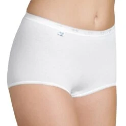 Lot De 3 Culottes Tailles Hautes Sloggi Basic Blanches Basic