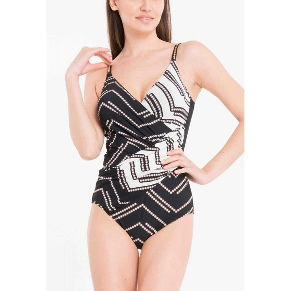 Maillot De Bain 1 Pièce Bonnets Mousse Armatures - Noir Miradonna By Miraclesuit Athena ATHENA