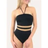 Maillot De Bain 1 Pièce Bustier Noir Janine Robin VENEZIA