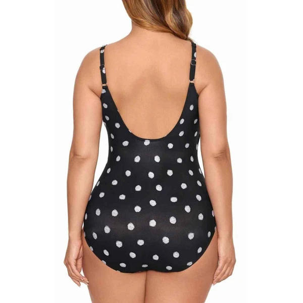 Miraclesuit Maillot De Bain 1 Pièce Plongeant Bonnet E-G DD CUP PRINTS – Image 3