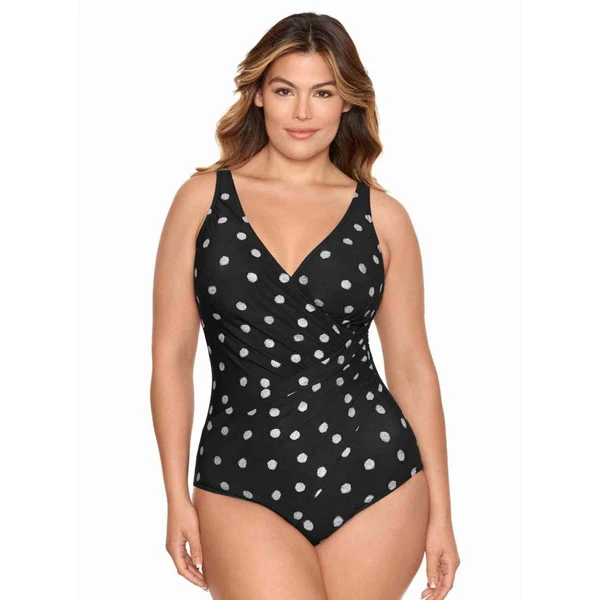 Miraclesuit Maillot De Bain 1 Pièce Plongeant Bonnet E-G DD CUP PRINTS – Image 4