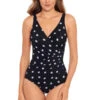 Maillot De Bain 1 Pièce Plongeant Noir Miraclesuit Pizzelles PIZZELLES
