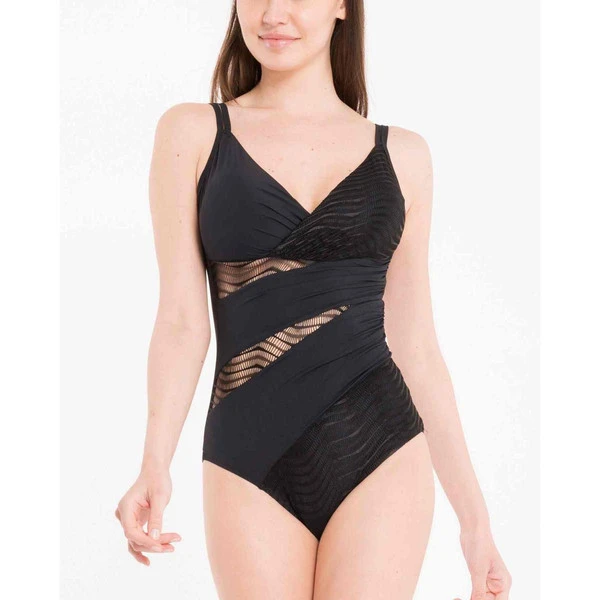 Maillot De Bain 1 Pièces à Découpes - Noir Miradonna By Miraclesuit Athena ATHENA – Image 2