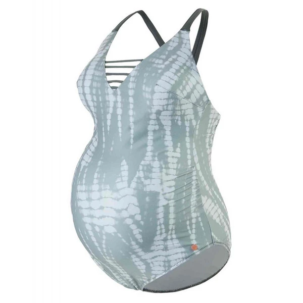 Maillot De Bain De Grossesse 1 Pièce à Coques Fixes En Fibres Recyclées Multicolore Cache-Cœur Maillot De Bain Cayman CAYMAN – Image 2