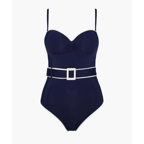 Maillot De Bain Une Pièce Armatures Aubade Maillots LA BAIE DES VAGUES Bleu LA BAIE DES VAGUES – Image 2