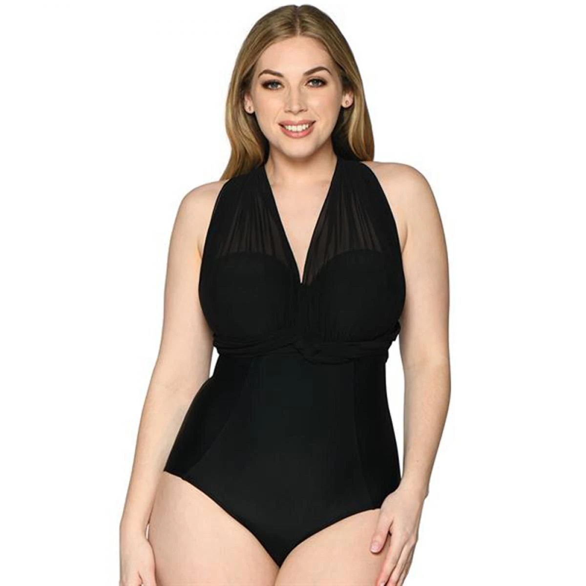 Maillot De Bain Une Pièce Bandeau Curvy Kate Maillot WRAPSODY Noir Wrapsody