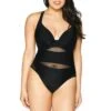 Maillot De Bain Une Pièce Plongeant Armatures Curvy Kate Maillot SHEER CLASS Black Sheer Class