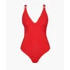 Maillot De Bain Une Pièce Sans Armatures Aubade Maillots LA BAIE DES VAGUES Rouge LA BAIE DES VAGUES