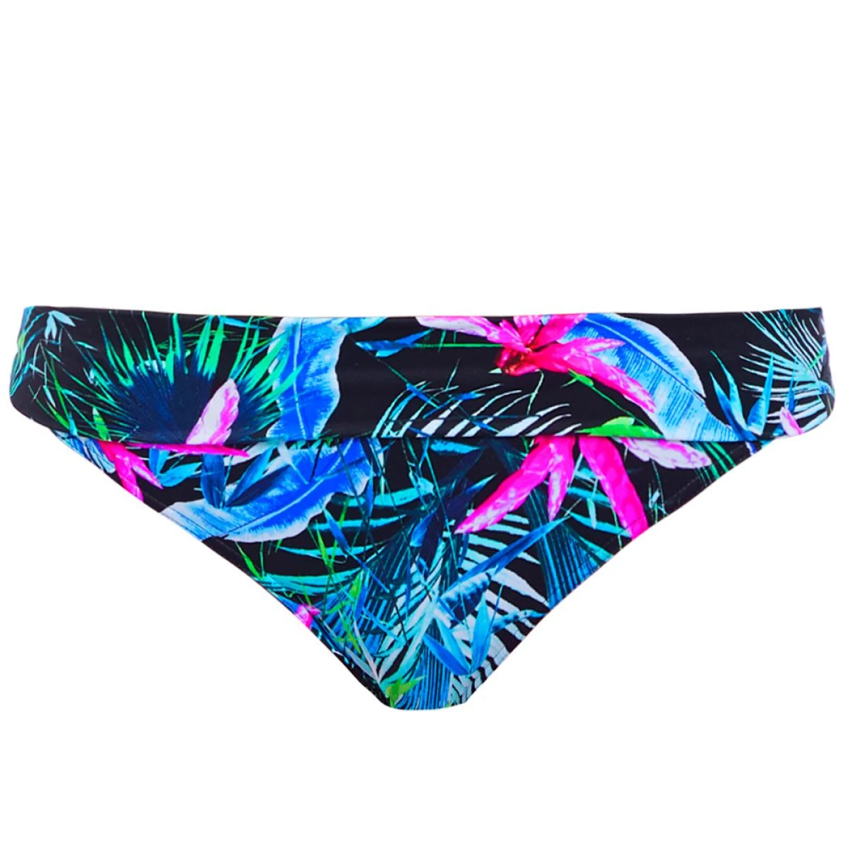 Culotte De Bikini Taille Ajustable Freya Maillots JUNGLE FLOWER Black Tropical Jungle Flower – Image 2