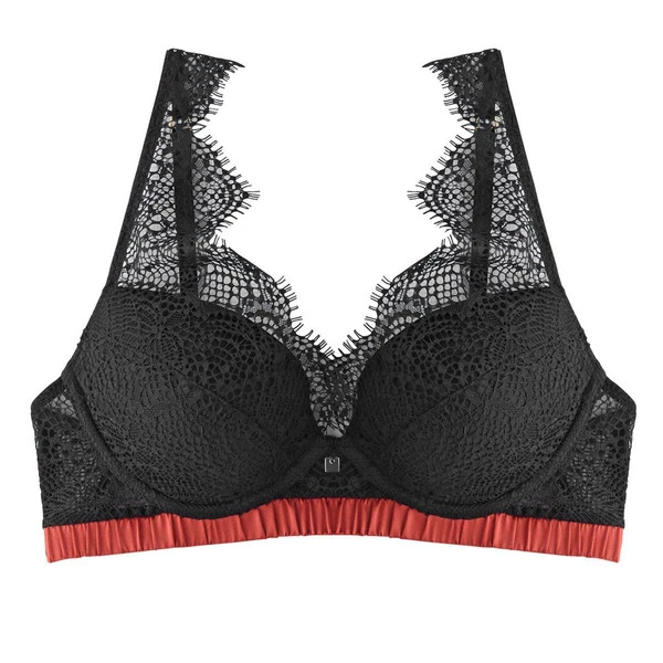 Soutien-gorge Ampliforme Coque Moulée Noir/cuivre Impertinente CAMILLE CERF & POMM'POIRE – Image 2