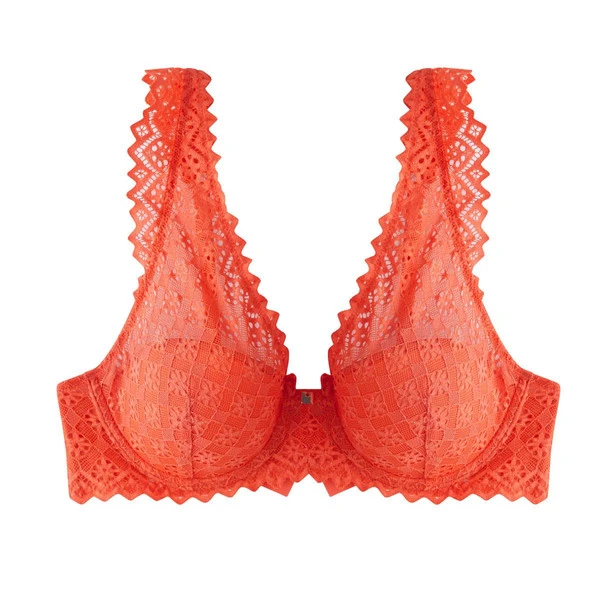 Soutien-gorge Ampliforme Coque Moulée Orange Culottée CAMILLE CERF & POMM'POIRE – Image 2