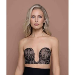 Soutien-gorge Bandeau Adhésif Dos Nu Et Décolleté Plongeant - Noir Bye Bra ADHESIVE BRAS