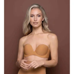 Soutien-gorge Bandeau Adhésif Dos Nu - Marron Bye Bra ADHESIVE BRAS