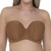 Soutien-gorge Bandeau Armatures Curvy Kate LUXE Caramel Luxe