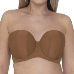 Soutien-gorge Bandeau Armatures Curvy Kate LUXE Caramel Luxe