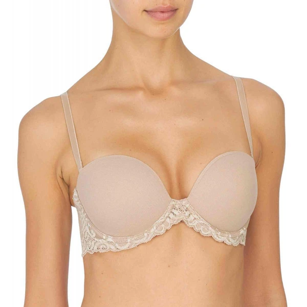 Soutien-gorge Bandeau Armatures - Rose Natori Feathers