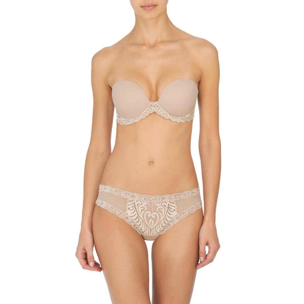 Soutien-gorge Bandeau Armatures - Rose Natori Feathers – Image 6