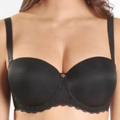 Soutien-gorge Bandeau Confort Aubade LYSESSENCE Noir Lysessence