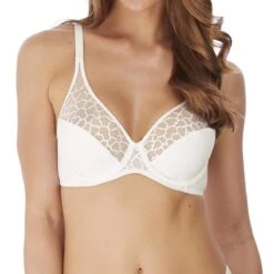 Soutien-gorge Emboitant Armatures Wacoal LISSE White Lisse